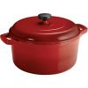 Tramontina Enameled Cast Iron 6.5 Quart Round Dutch Oven, Red