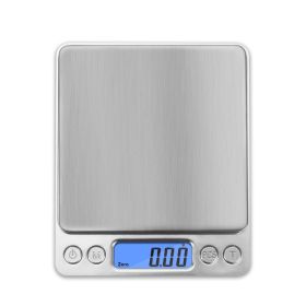 Digital Kitchen Scale, 500g x 0.01g Gram Scale, Cooking Food Scale with LCD Display, Small Pocket Scale with 2 Trays for Baking, Jewelry, Herbs