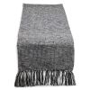 Thyme & Table Handwoven Table Runner, Black, 72 x 14