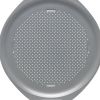 Farberware GoldenBake Nonstick Perforated Pizza Pan, 15.5-Inch, Light Gray